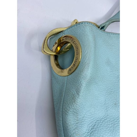 Anteprima Nueve Aqua Faux Leather Shoulder Bag - Picture 4 of 9